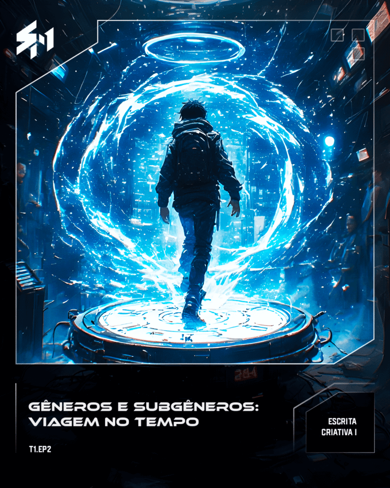 A person entering a time machine